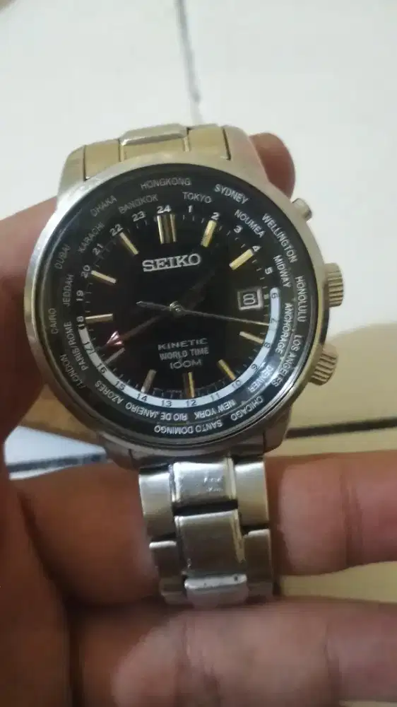 SEIKO Kinetic World GMT SUN067