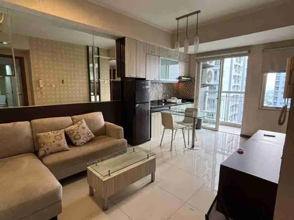 Disewakan Unit Apartemen Royal Mediterania Garden Residence Tipe 2 BR+ Kondisi Furnished dan Middle Floor