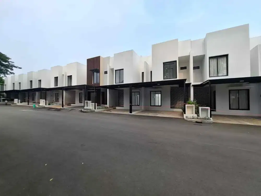 dijual rumah murah cluster green serpong bintaro unit ready dp 10% siap ajb 2 lantai luas tanah besar