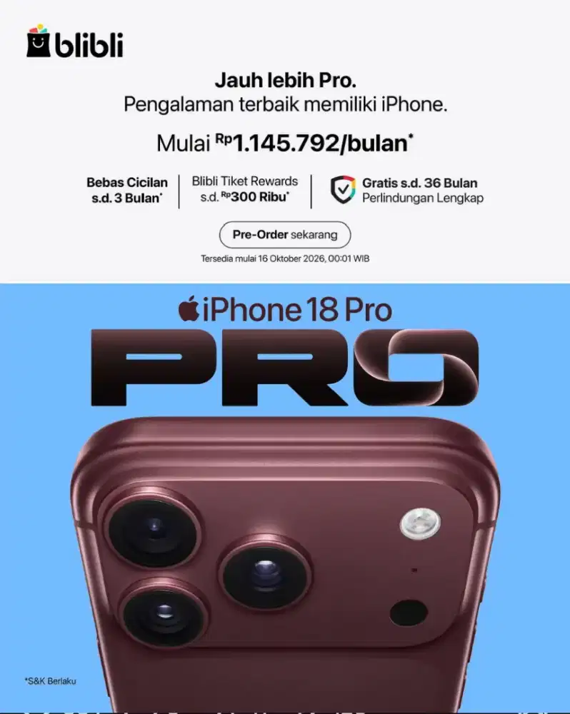 Kredit Pre Order Iphone 18