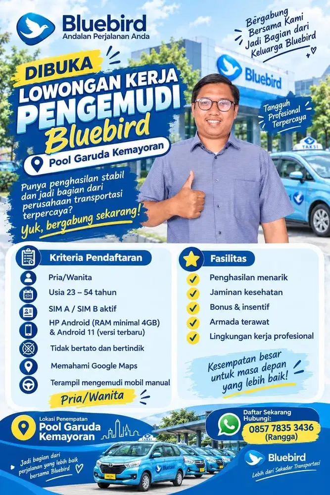Dibutuhkan segera driver taxi