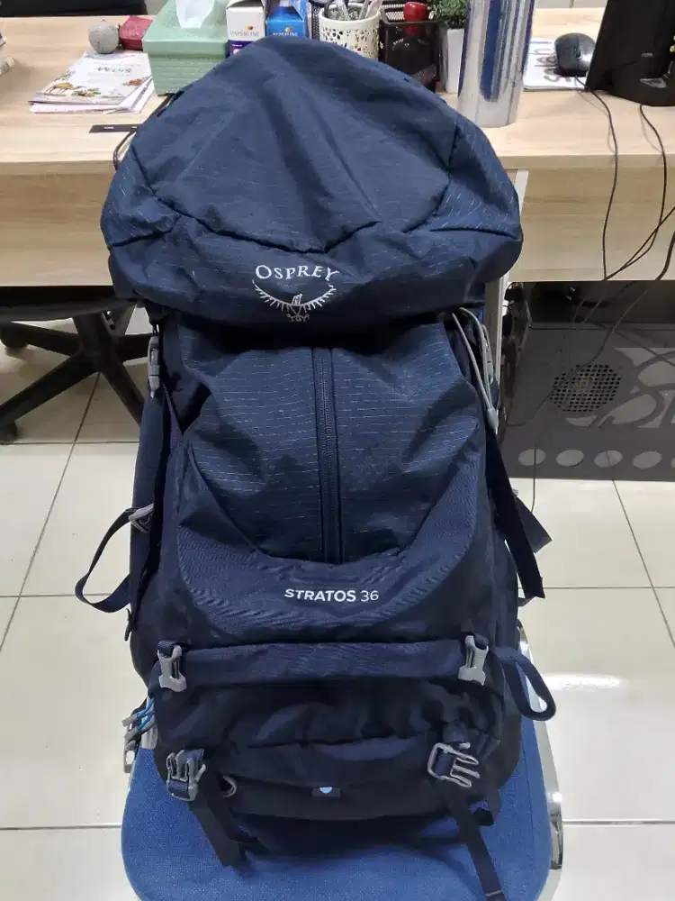 Di Jual Tas Gunung / Carrier Osprey Stratos 36L Original - Blue