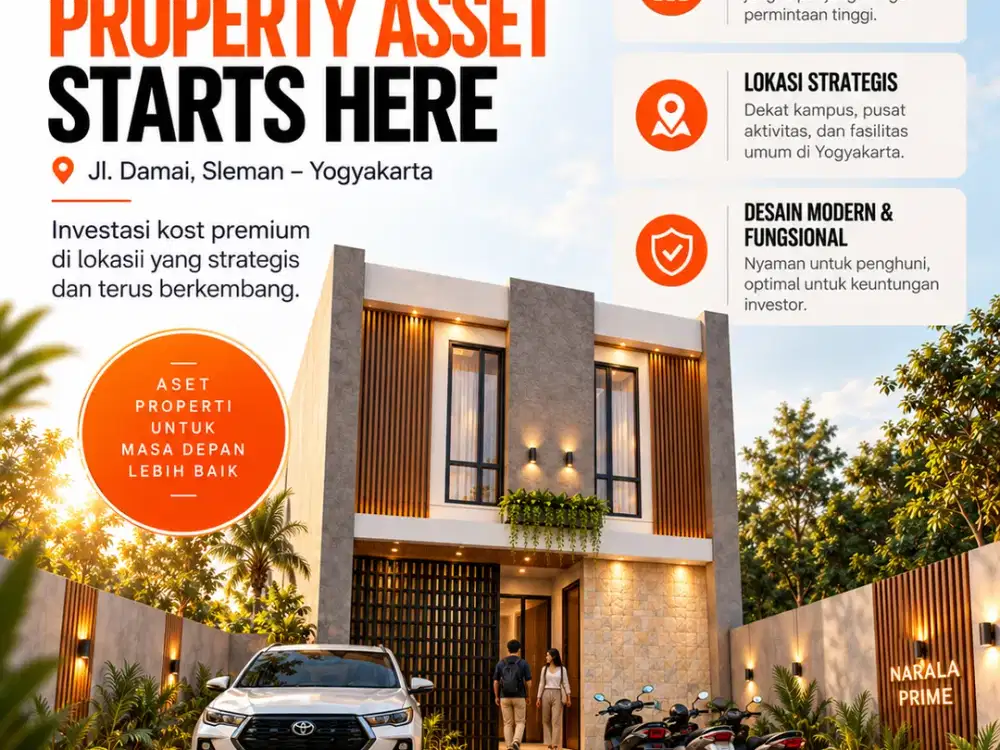 Unit Kost Strategis di Jogja Jl Damai Dekat UGM 6-12 Kamar