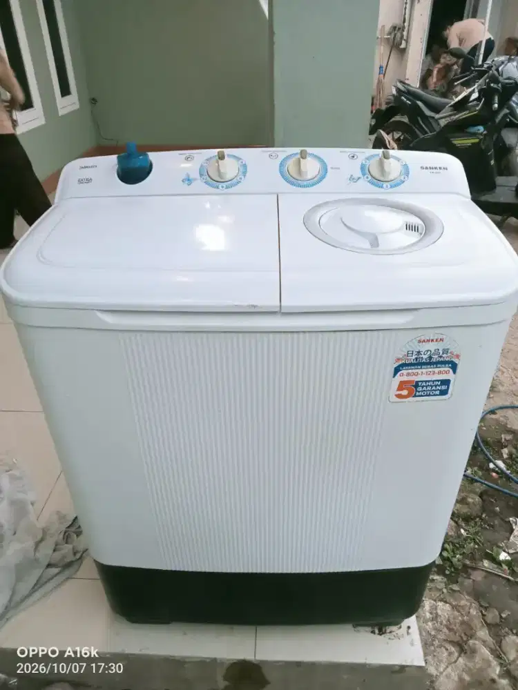 Neglasari MSN cuci Sanken 8 kg kondisi normal dinamo original