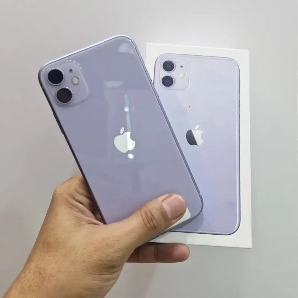 iPhone 11 64gb inter IMEI REGIST Fullset ori Free adapter