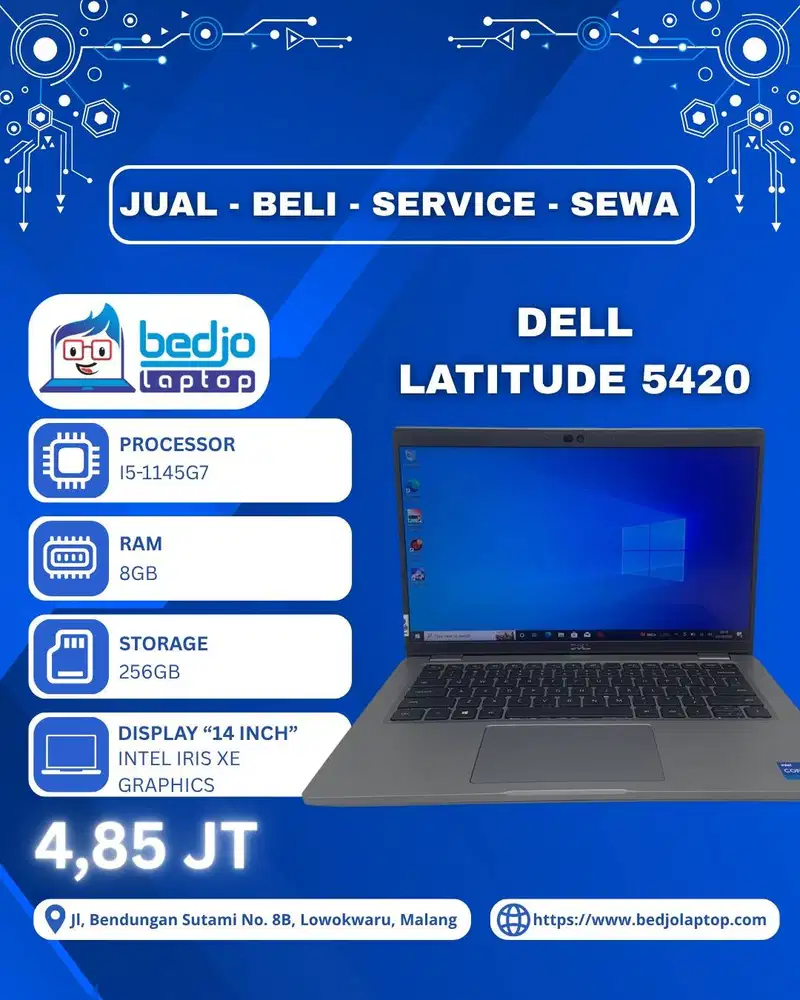 Dell Latitude Gen 11, Dell 5420, laptop bisnis premium, laptop i5