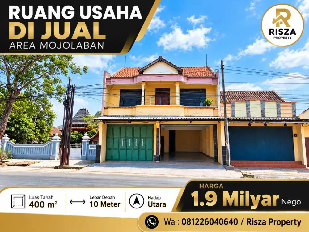 Jual Ruang Usaha Area Mojolaban, Dekat Solo Kota