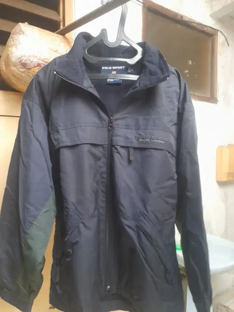 Vintage 90s Polo Sport Ralph Lauren Fleece-Lined Windbreaker Jacket