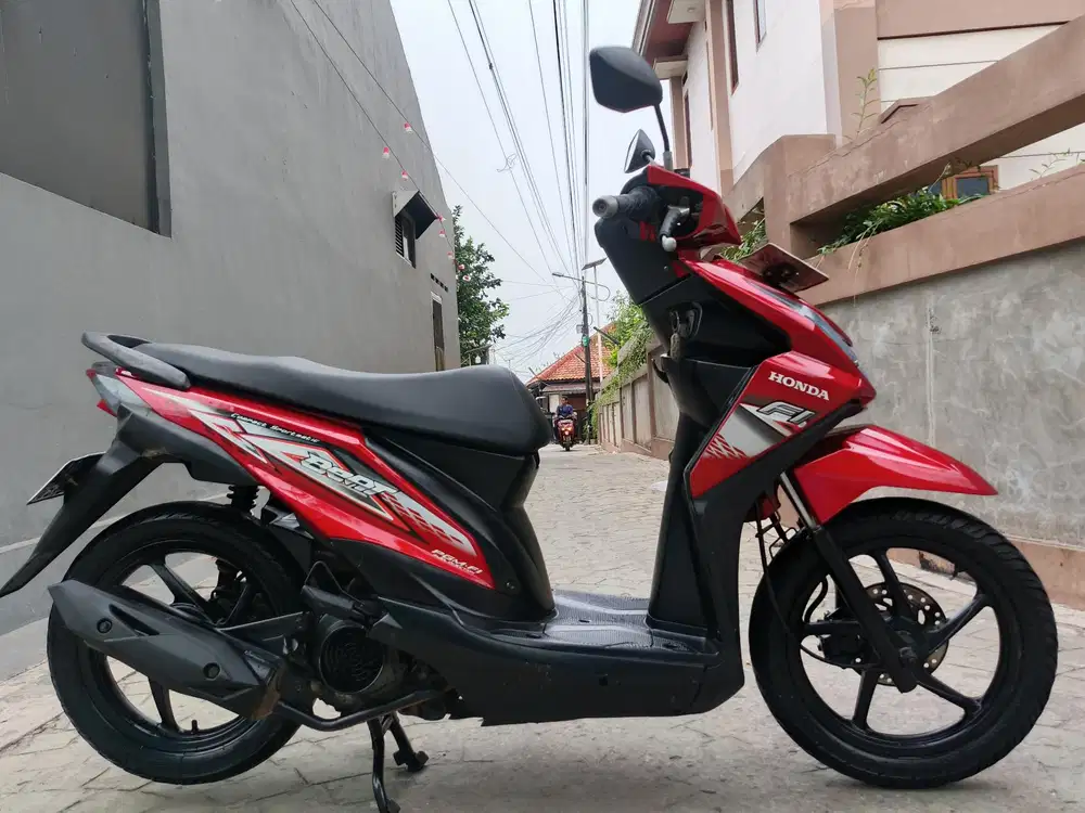 Honda beat Fi 2014 stater tokcer halus mulus terawat