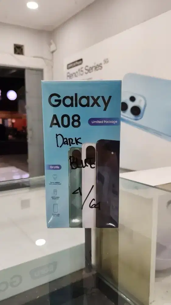 SAMSUNG A08 4/64 GARANSI RESMI BARUU