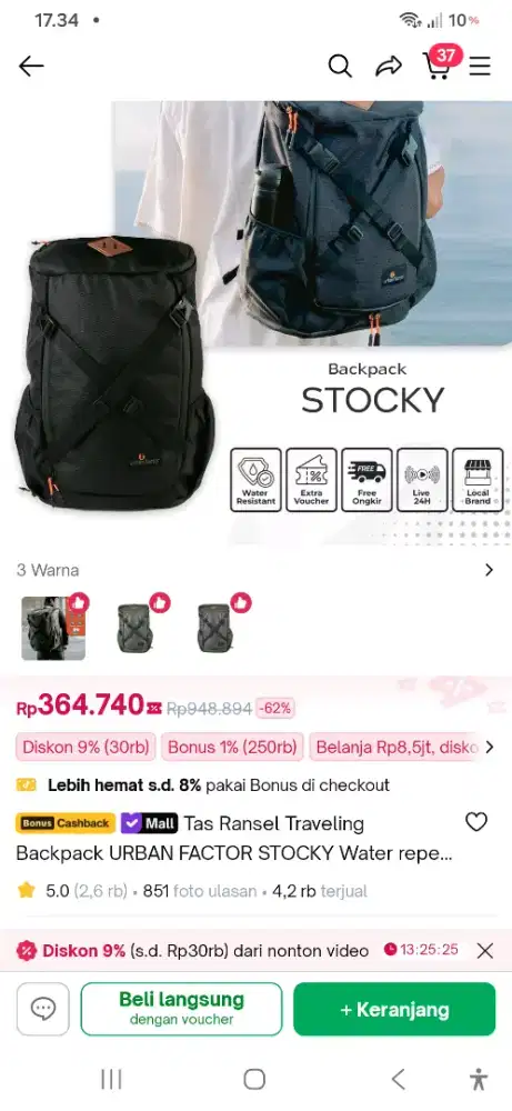 Tas travel 30L URBAN factor