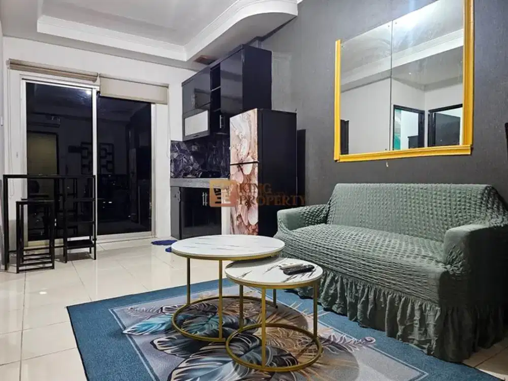 Unit Hoek Double Window! Dijual 2Br Mediterania Garden 2 Furnished Lengkap, Dekat Central Park, Apl Tower & Kampus Trisakti Untar Jakbar