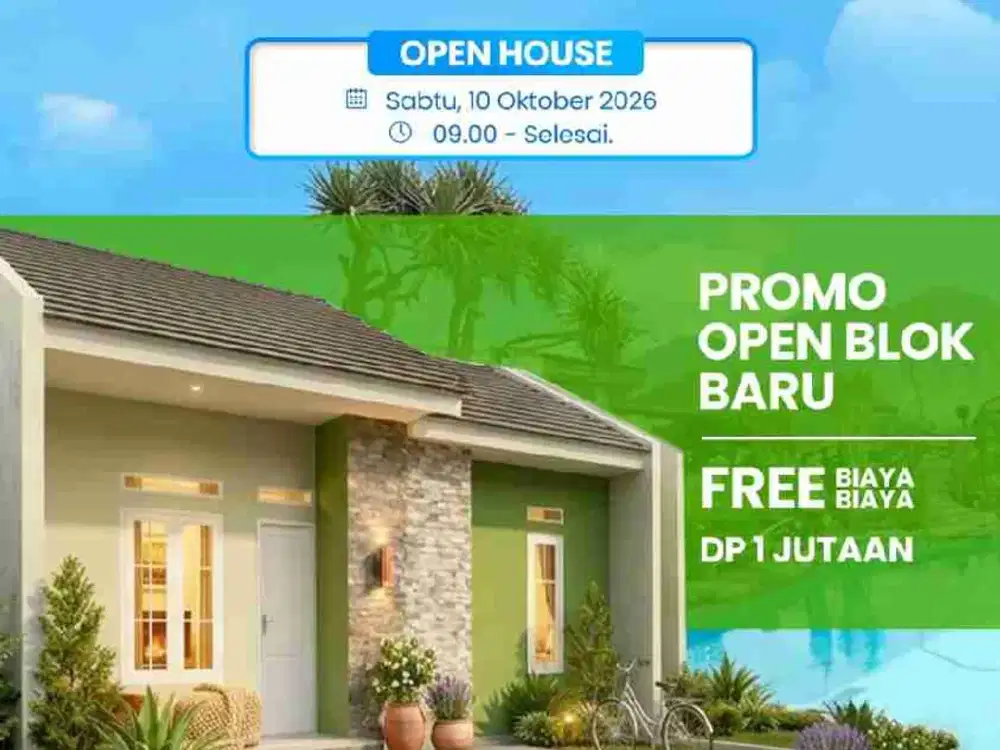 Rumah Subsidi Cicilan Flat 1 Jutaan Sampai Lunas