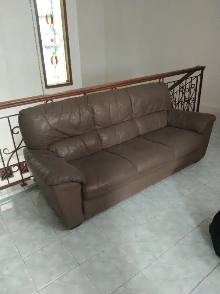 Sofa kulit 3 seater
