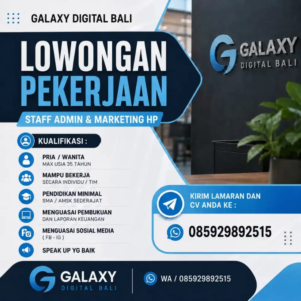 LOWONGAN KERJA ADMIN MARKETING