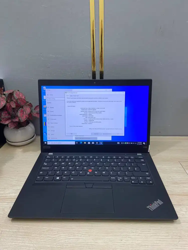 Laptop murah lenovo x390 core i5 g8 ram 16gb ssd 256gb sekolah kuliah