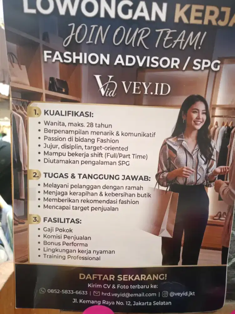 Lowongan Kerja SPG di ROYAL PLAZA