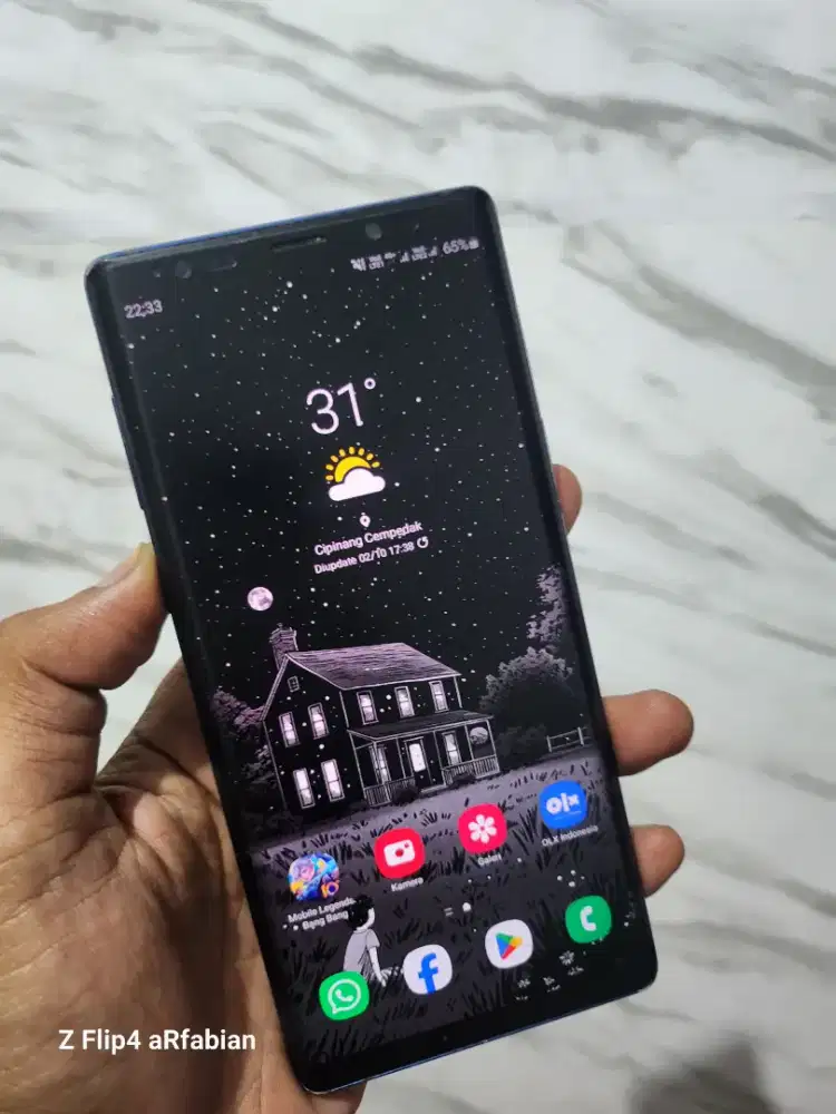 Samsung note 9 sein ram 6/128 Hp ajah