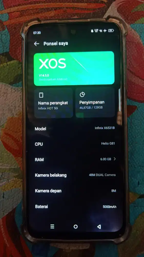 Infinix hot 50i 6+6/128