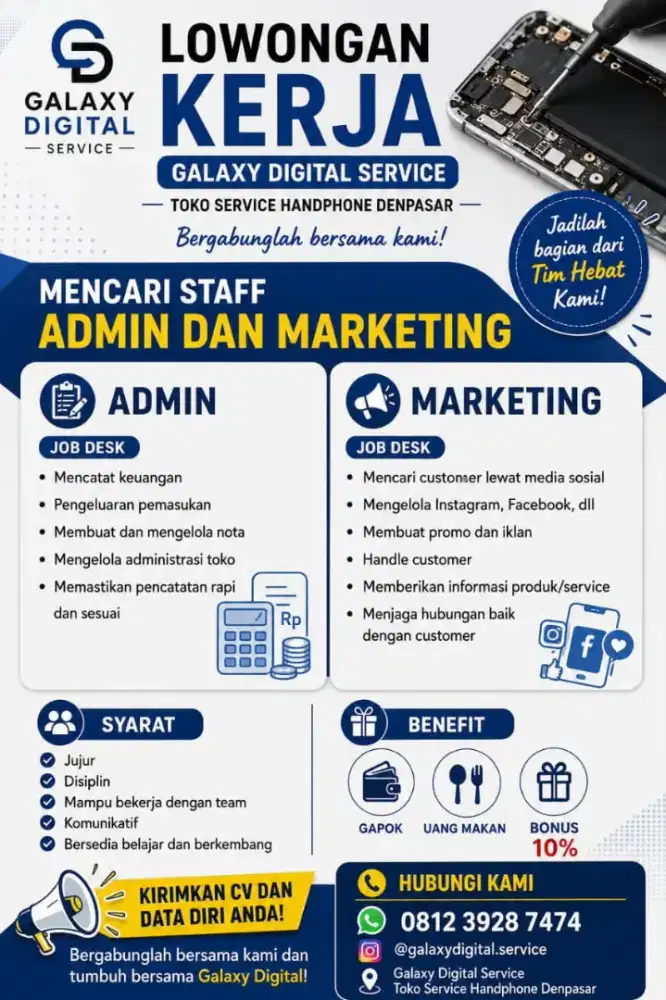 LOWONGAN KERJA ADMIN MARKETING