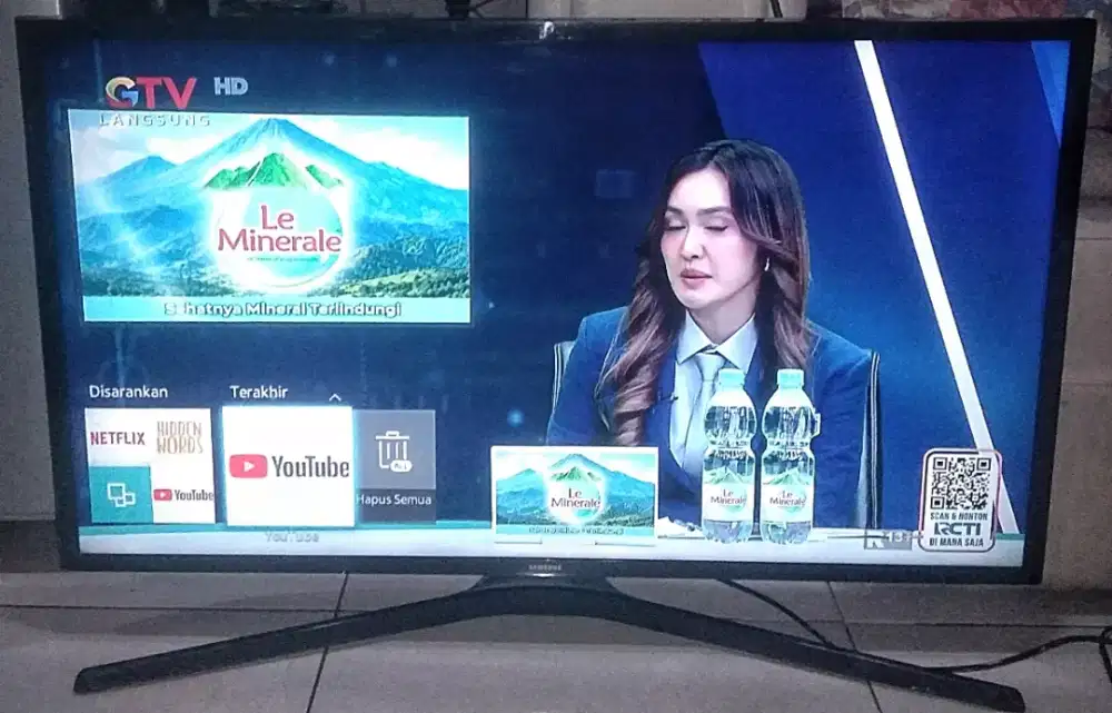 TV LED SAMSUNG 40 INC SMART ANDROID & DIGITAL BAGUS GMBR BENING&BAGUS