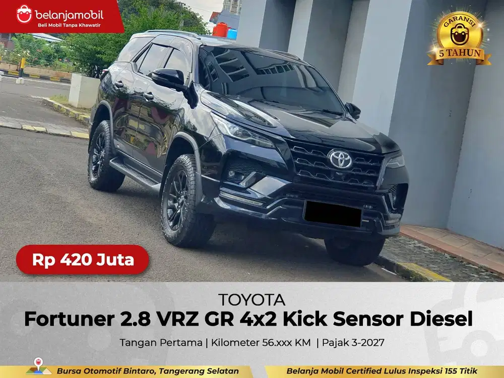 [ GARANSI 5THN ] Toyota Fortuner 2.8 VRZ GR Diesel 2021/2022/2023