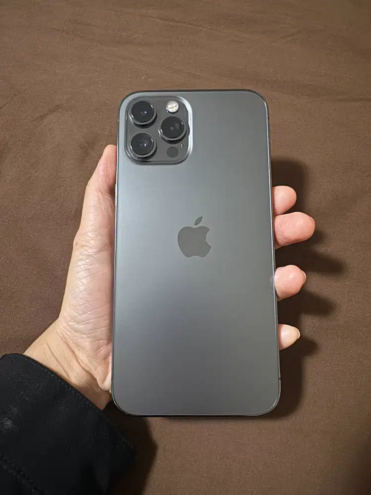 iPhone 12 Pro Max Graphite 256 GB Termasuk Case dan Screen Protector