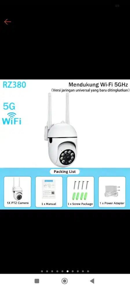 Cctv wifi 380 pro (belum terpakai dari baru)