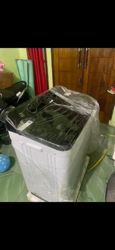 MESIN CUCI BARU TCL 2 TABUNG TWT95-F20A