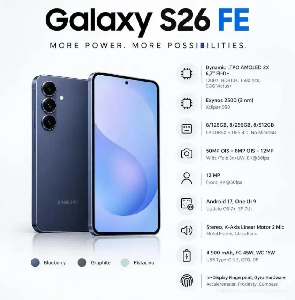 Handphone Samsung galaxy s26 FE