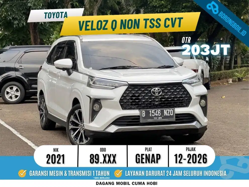 AVANZA VELOZ Q NON TSS AT 2021 PUTIH FAVORIT