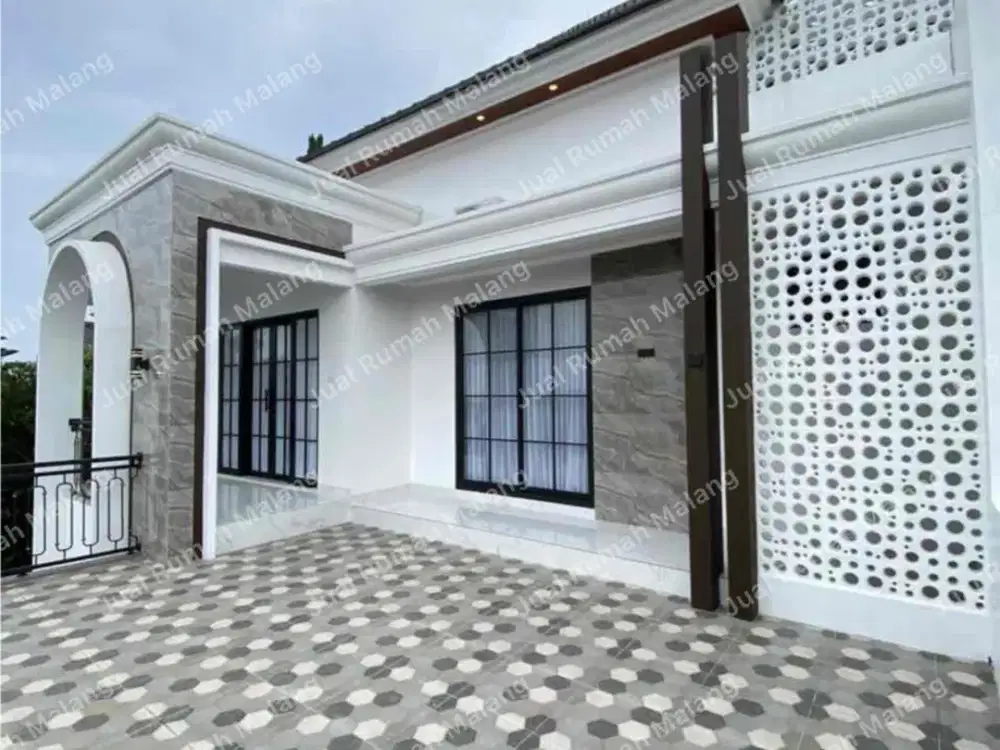 Rumah Huni Hook View Gunung Full Furnished di Sengkaling Dau Malang