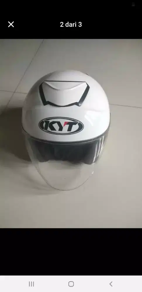 Helm kyt kyoto R kondisi minus lecet pakai