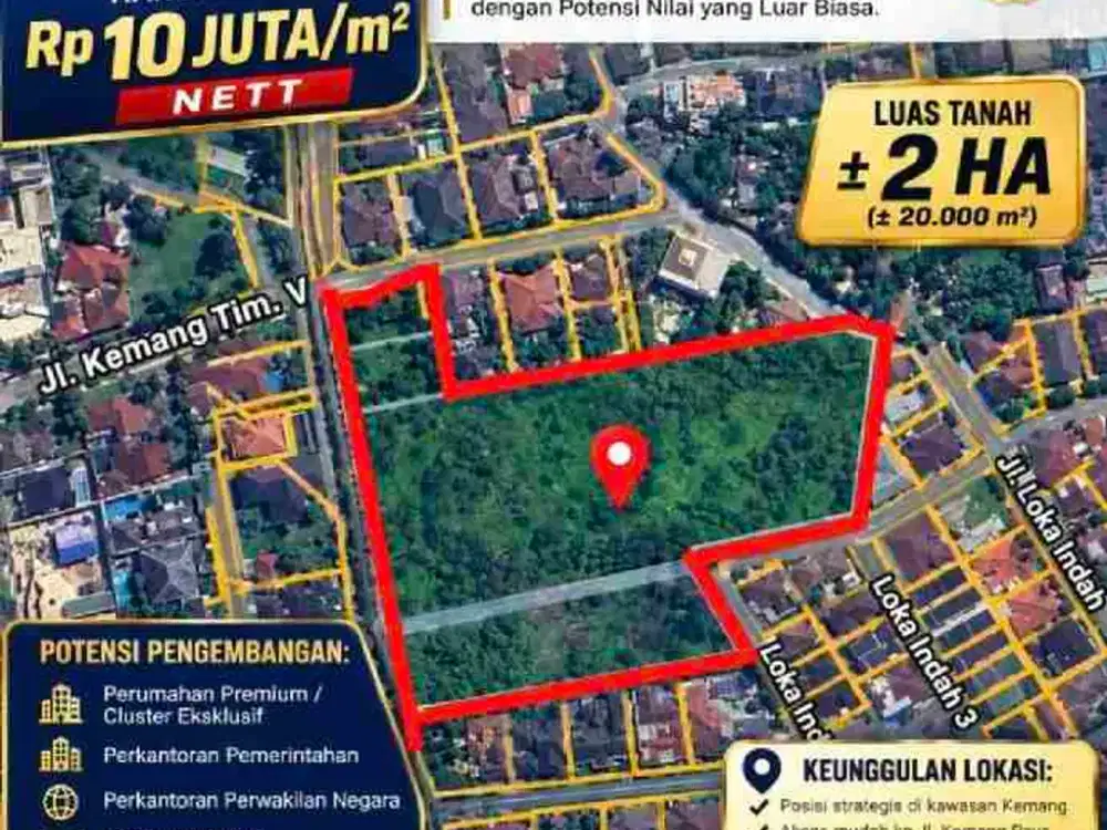 DIJUAL CEPAT DIBAWAH NJOP KEMANG TIMUR JAKARTA SELATAN