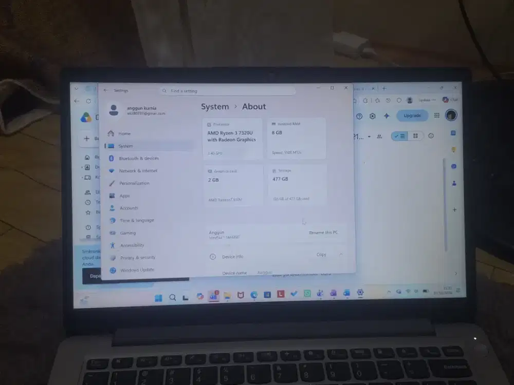 Lenovo IdeaPad Slim 1 Ryzen 3 7000 Series | RAM 8GB | SSD 512GB