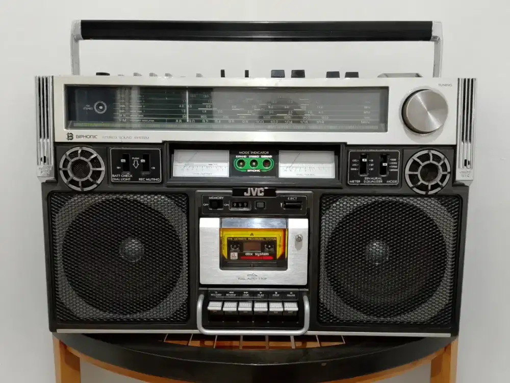 [VINTAGE & RARE] Boombox JVC RC-838JW Biphonic Stereo Sound System