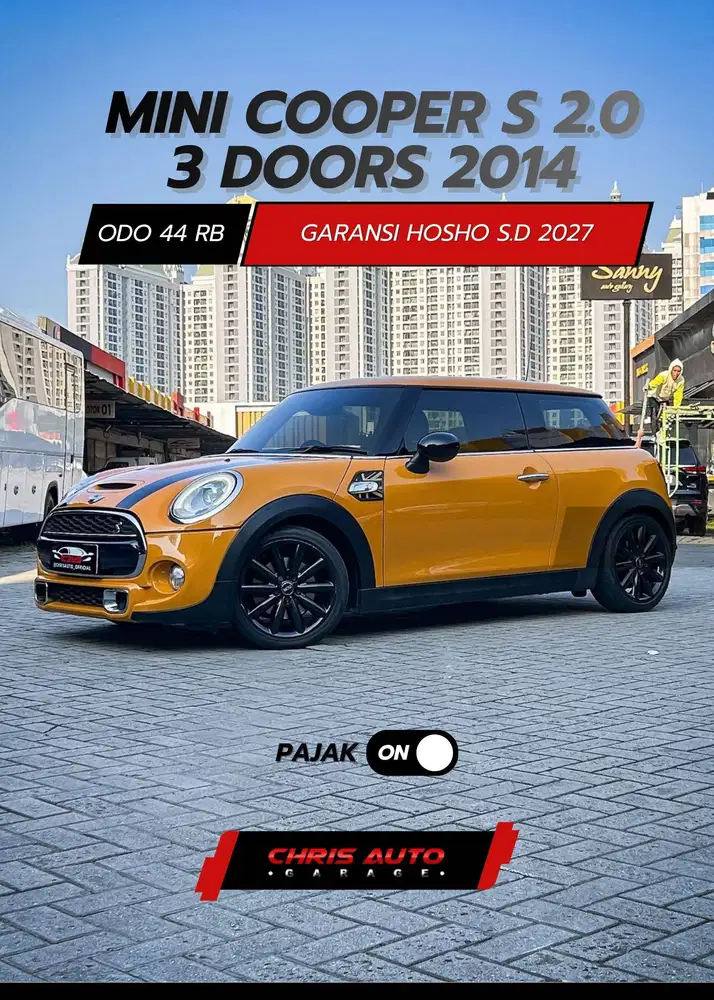 Tdp16jt Angs11.8jt [Odo 44rb] MINI COOPER S 2.0  2015 / 2014 COOPERS