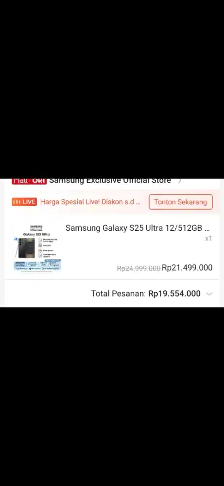 S 25 ULTRA DOOP BLACK 512 GB . BELUM SETAHUN