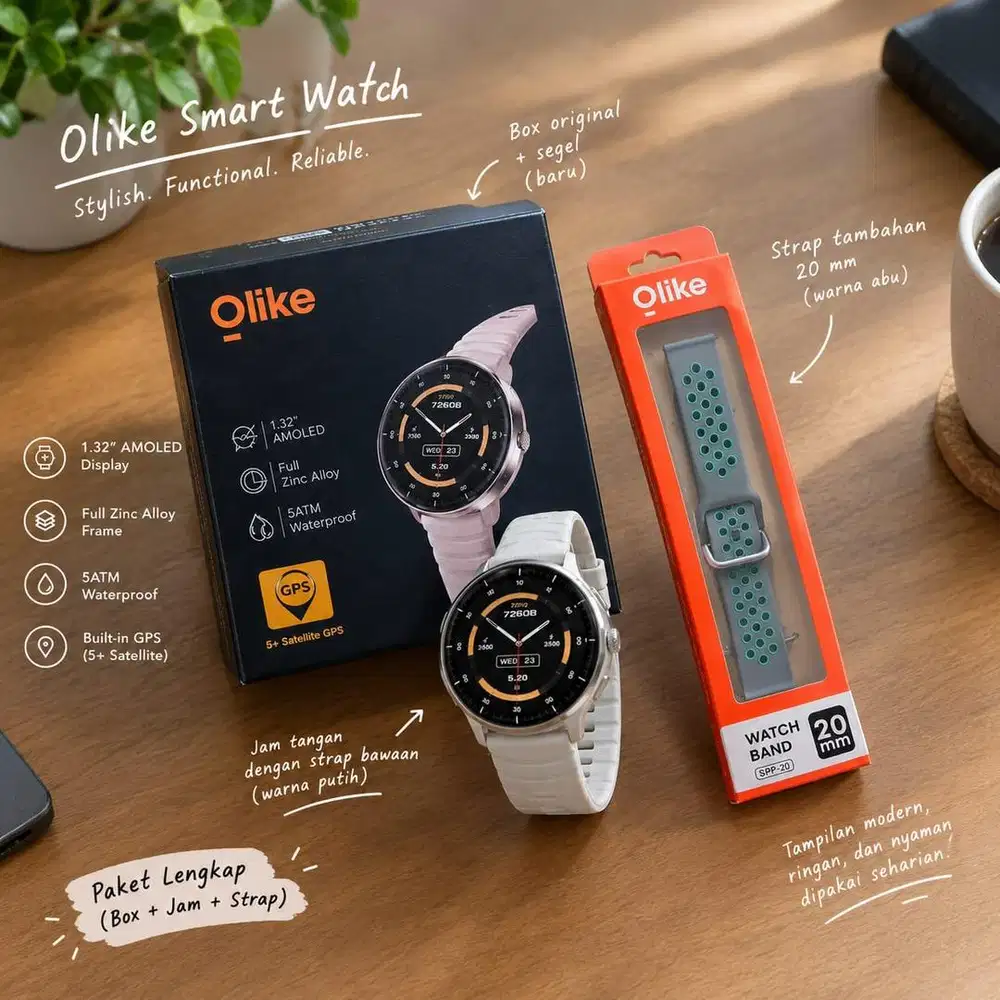Olike Smartwatch Sport FG03 SE (New) Bonus Extra Strap