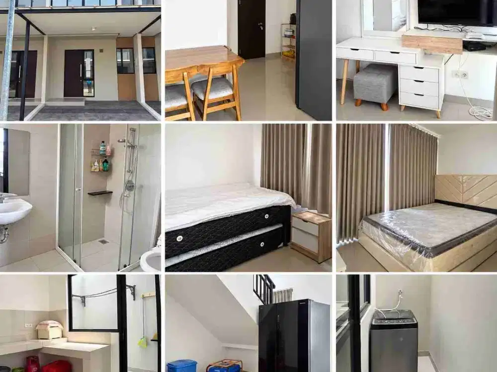 Dijual RUGI RUMAH PIK 2 UKURAN 4,5 X 10 M2 DI CLUSTER CALIFORNIA PIK 2, ada 2 kt 2 km ada furniture: kitchen set, bed dll, siap huni, Cash!!