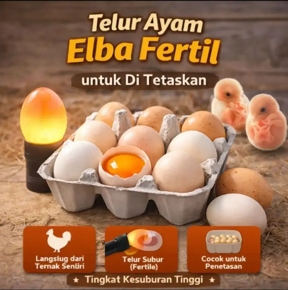 [JUAL] TELUR TETAS AYAM [KAMPUNG ELBA ,JOPER]