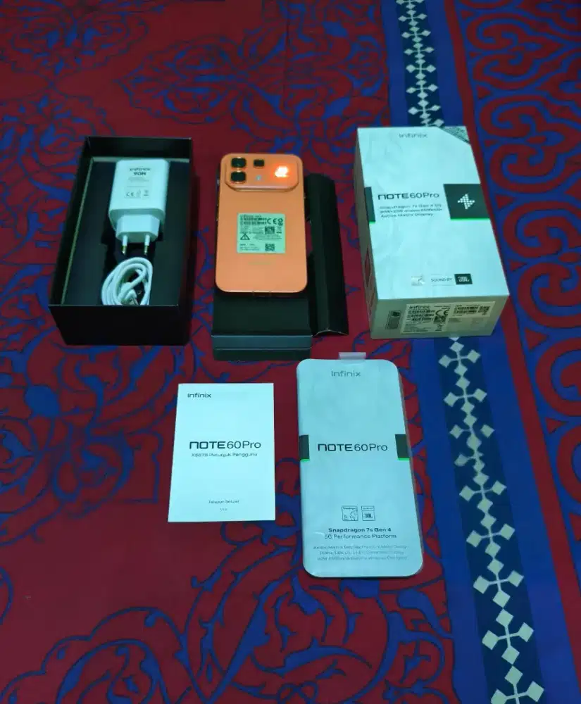 Infinix Note 60 Pro 5G+ NFC RAM 8+8/256GB Fullset Garansi Aktif 2027