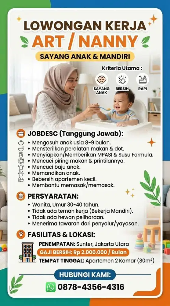 Baby Sitter Penempatan Sunter