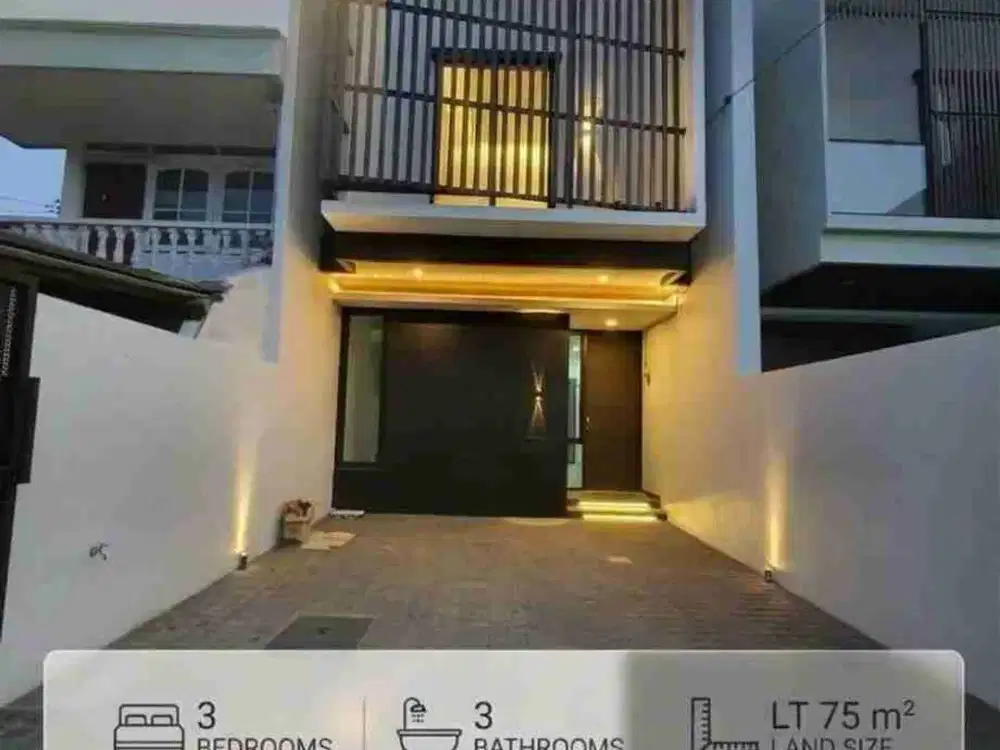 Rumah Baru Gress Minimalis 2 Lantai Siap Huni di Baruk Utara
