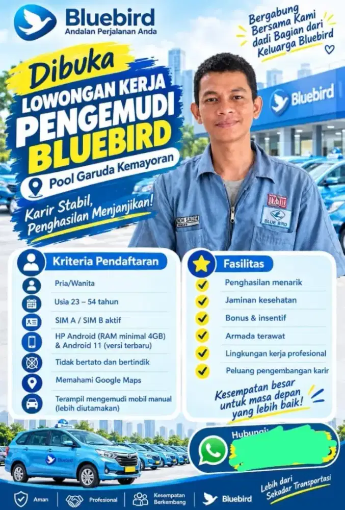 Lowongan Driver Bluebird