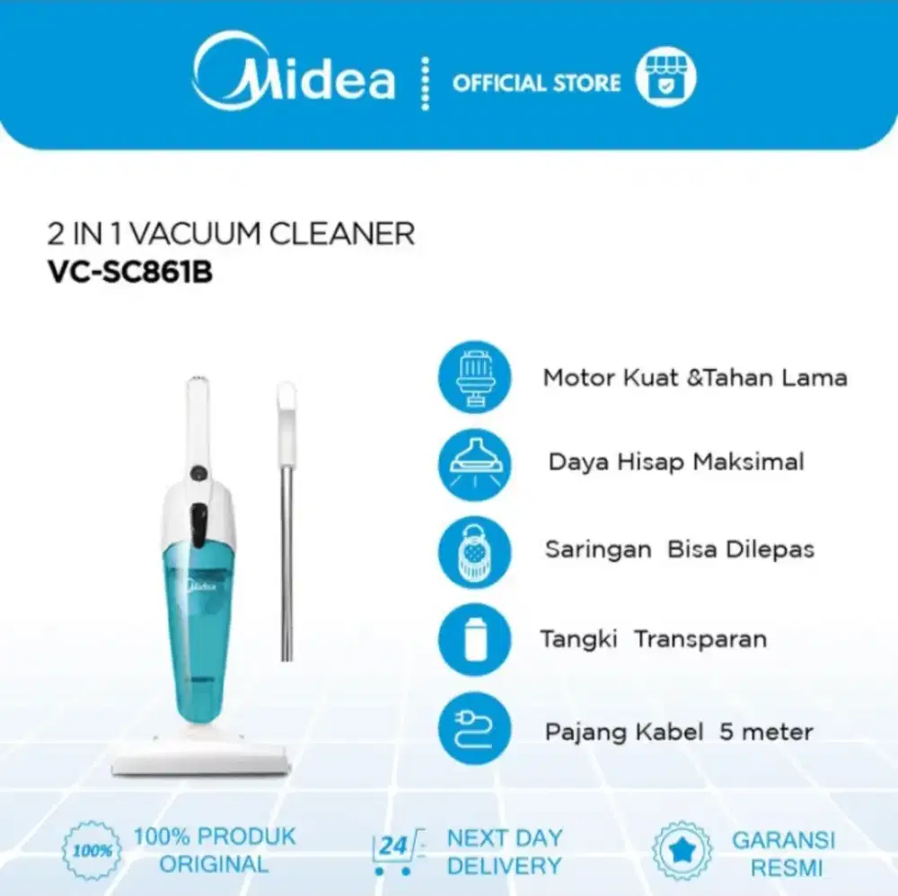 MIDEA 2 IN 1 VACUUM CLEANER