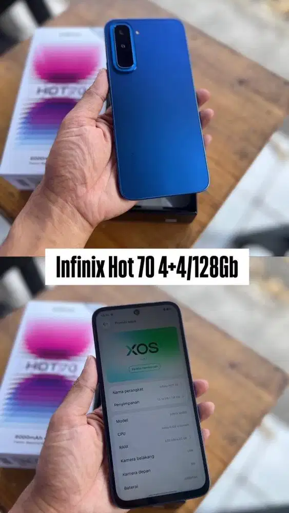 Infinix Hot 70 8(4+4)/128 Like new Garansi Panjang
