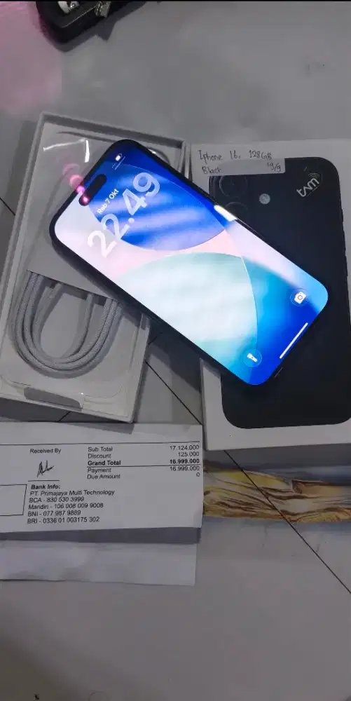 Jual iPhone 16 128 gb masih baru