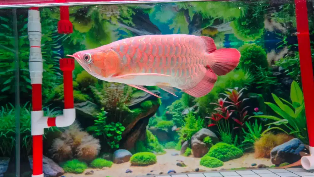 Arwana short body dayung samurai 40cm kurang lbh