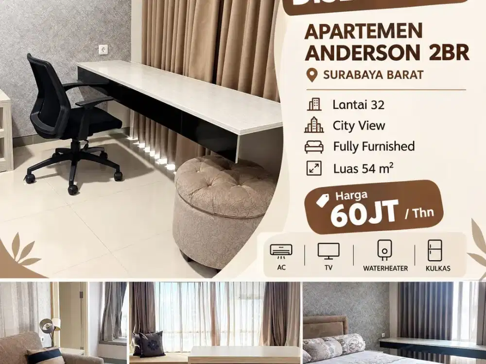 Disewakan Apartemen Anderson 2BR